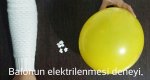 balonun elektriklenmesi ve elektromknats yapm