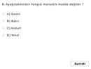 Mknats ile lgili sorular