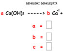 Kimyasal Tepkimelerde Denkletirme 4