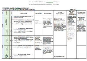 5 6 7 8 Sinif Fen Bilimleri Dersi Yillik Planlari Dosyalari