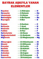 Bayrak ak ile yayan elementler