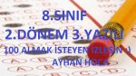 8.SINIF 2.DNEM 3.YAZILI %99 IKABLR 1