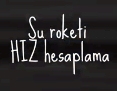 Su Roketinin Hzn Hesaplama