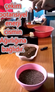 ekim potansiyel enerjisi cismin arlna baldr