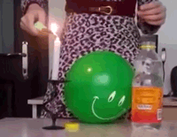 Yanmayan Balon deneyi
