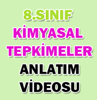 8.SINIF KMYASAL TEPKMELER 1